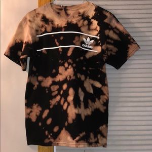 Adidas tee bleached tie dye